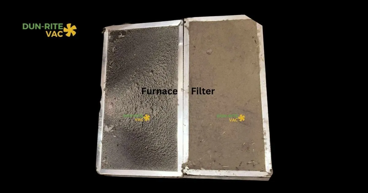 Dirty versus clean central vacuum filter comparison
